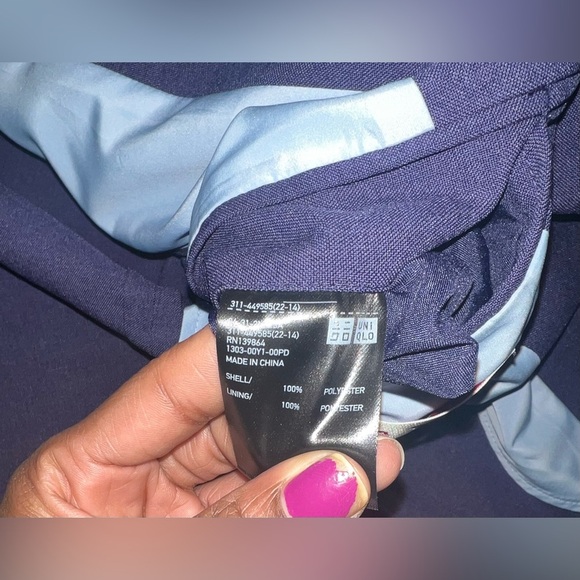 Uniqlo x Marni Men’s Tailored Navy Blue Blazer size Small - Picture 8 of 8